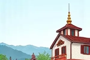 治愈漫画《雨林信件》封面，绿色雨林中的手写信封