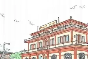 剧情漫画《无声对白》封面，两人隔着玻璃用手势交流