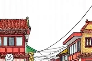 青春漫画《铁轨上的夏天》封面，少年沿铁轨行走的远景