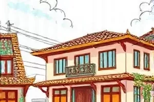 剧评《边缘叙事》配图，镜头外框与虚焦的城市截面